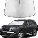 EcoNour Windshield Sunshade Compatible for Nissan Pathfinder 2022-2024 2025 2026, Sun Visor for Front Windshield & Window Sun Shade Cover, UV Heat Blocker & Protector, Car Accessories