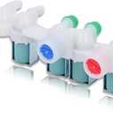 AZ4U Washer Water Inlet Valve Replaces For Samsung WA45H7000AW/A2 WA400PJHDWR/AA WA45M7050AW/A4 WA40J3000AW/A2 WA50R5200AW WA50R5400AV WA422PRHDWR/AA WA45H7000AP/A2 WA45H7000AW/AA WA45M7050AW Top Load