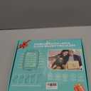 30X 10X Extra Large Floor Magnifying Glass with Light and Stand,60 LED Flexible Gooseneck Floor Magnifying Lamp with 5 Color Modes, 2-in-1 Lighted Magnifiers for Close Work, Sewing,Crafts, Painting (Black)