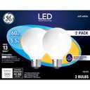GE LED Light Bulbs, 60 Watt, Soft White, G25 Globe Bulbs, Frosted, Medium Base (2 Pack) - Amazon.com