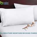 Royale Linens White Cotton Pillow Cases King Size Set of 12 - Bed Pillow Covers - 100% Cotton Pillowcases - Soft & Cooling - Envelope Closure - Hotel Quality Bulk Pillowcases 20" x 40"
