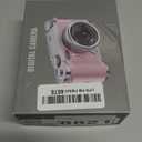 Upgrade Kids Selfie Camera, HD Digital Video Cameras for Toddler, Portable Toy for 3 4 5 6 7 8 Year Old Girl with 32GB SD Card-Pink