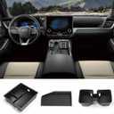 3PCS Center Console Organizer Tray,Wireless Charging Pad & Water Cup Holder Insert for 2024 2025 GX550,GX 550 Accessories(Not for Cool Box)