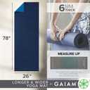 Gaiam Solid Color Yoga Mat, Non Slip Exercise & Fitness Mat for All Types of Yoga, Pilates & Floor Exercises