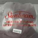 Sunbeam Electric Royal Luxe Microplush Heated Blanket 12 Heat Settings, 12-Hour Selectable Auto Shut-Off, Fast Heating, Warm and Cozy, Cabernet Red Color, Queen, 90" x 84"