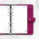 Filofax Calendar Diary Refill, Personal/Compact Size, Day on One Page with Appointments, Ruled, White Paper, English, 2025 (C68441-25)