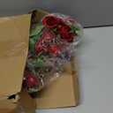 Zeyune 16 Bunches 12 Inch Artificial Mini Rose Bouquet 160 Heads Bridal Flower Bouquets Fake Silk Rose Bulk for Valentine's Day Wedding Bridal Shower Home Office Garden(Red)