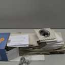 AJAZZ 100% Blackout Accordion Door Invisible Folding Accordion Doors Interior Magnetic Door Curtain for Bedroom Living Room Doorway Curtain Sets Included Rod, 1Pack, W55 x L80 Inch, Cream Yellow