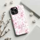 STARVIP for iPhone 14 Pro Max Case Cute – Wireless Charging Compatible – Dual-Layer Shockproof Protection with Stylish Wildflower Design – Protective Cover for Women - Romantic Pink Bloom