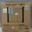 Mumeasy Baby Gate Extra Wide, 29.5"- 51.5" Pressure Mounted Dog Gate with Walk Through Door, Auto Close Pet Gate for Stairs,Doorways,House