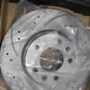 Front Automotive Replacement Brake Kit, Drilled Slotted Rotors Kit Compatible with 2011-2016 Hyundai Elantra, 2012-2017/2019-2021 Hyundai Veloster|Anti-Rust Geomet Coated|280mm(11in)