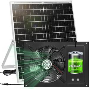 7.1" Solar Fan for Chicken Coop with 2 Fan Speed, Waterproof Solar Greenhouse Fan for Shed, Chicken Coop, Greenhouse, Dog House | Waterproof Solar Greenhouse Fan for Shed, Chicken Coop, Greenhouse, Dog House