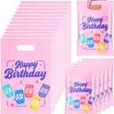 Eccliy 30 Pcs Kpop Soda Pop Birthday Party Favors Bags Cartoon Kpop Band Inspired Goodie Candy Gift Bags with Handles