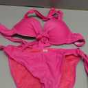 Colloyes Women's Two Piece Bikini Sets Push Up Halter Bikini Bathing Suit Adjustable 2 Piece Swimsuit (Medium)