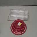 Birdream Hummingbird Feeder for Outdoors Hanging 10 Ounces 5 Feeding Ports, Plastic Hummingbird Feeders with Ant Moat Leak Proof - Pink