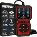 WEJOWE Upgraded OBD2 Scanner Diagnostic Tool, Check Engine Code Reader OBD2 Scanner with Reset, Auto Check Engine Light Mode 6, Mode 8 & I/M Car Diagnostic Scan Tool for All OBDII Car