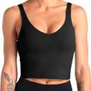 Sports Bra for Women Longline Padded Bra Yoga Crop Tank Tops Fitness Workout Running Top, Size L