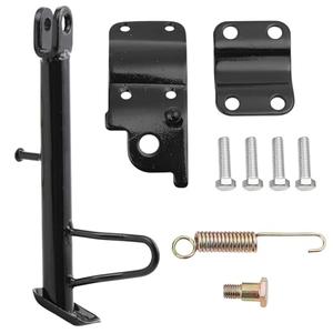 Mokuo Dirt Bike Stand,Motorcycle Kickstand, Scooter Mopeds Side Stand Come with Mounting Bracket in Iron Material Compatible with Most Scooter Mopeds Mini Bike,Height of 17.2cm Above Ground