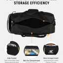 SKYSPER 30L Gym Duffel - Sports Bag Small with Wet Pocket for Sport, Travel, Fitness & Workout Men Women(Black)
