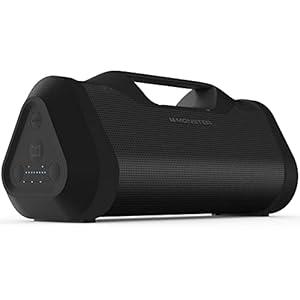 Monster Blaster 3.0 Portable Speaker, 120W Wireless Bluetooth Speaker, IPX5 Rechargeable Waterproof Bluetooth Speaker with USB Charge Out & Aux Input (Black)