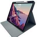 Leather Case for iPad Pro 12.9" 3-6th Gen (2018-2024), with Pencil Holder&Buckle, Auto Wake/Sleep, Adjustable Stand, Black
