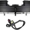 FRGOLIN Radiator Shutter Assembly Compatible with GMC Sierra 1500 2017 2018 2019 Chevy Silverado 1500 2017 2018 Replaces ‎84363184 601-374(Missing Part)