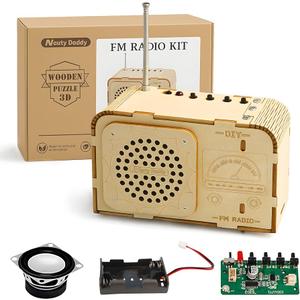STEM Toys for Kids Age 8-14, Science Kits Educational DIY Radio Building Set - Wooden 3D Puzzle Electronics for 8-12 Year Olds