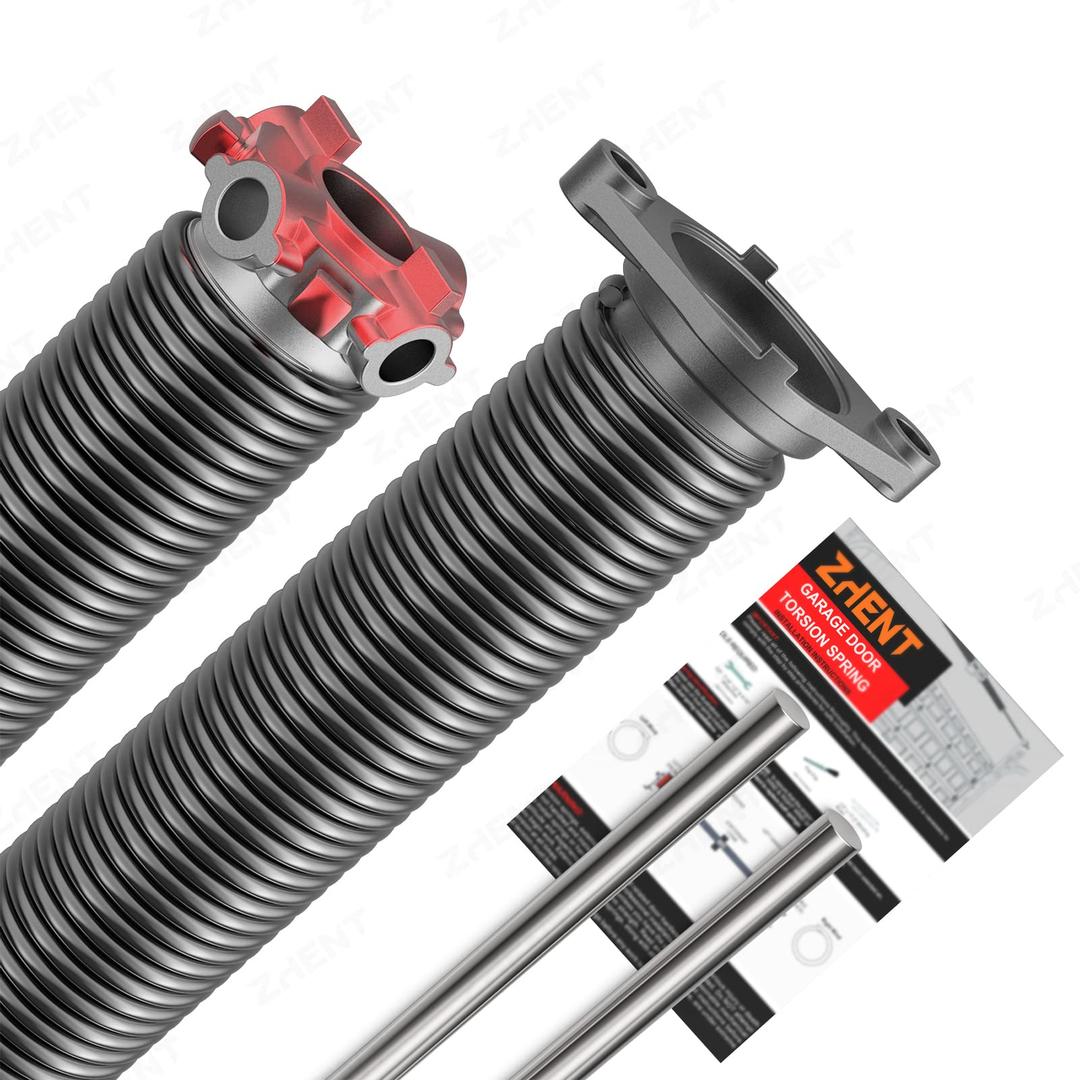 Garage Door Torsion Springs 1.75’’(Pair) with Non-Slip Winding Bars,High Quality Coated Torsion Springs with a Minimum of 18,000 Cycles (0.225X1.75''X30'')
