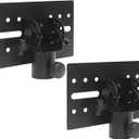 2pcs Speaker Pole Mount Adapter, 35mm All Metal Tripod Stand for D-G DJ PA Speaker, Stage & Event Setup, Universal Heavy-Duty Bracket Top Cap Trip Stands, Hold Up to 110lbs, Adjustable & Rotatable