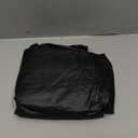 Sorfey Tablecloth -Fitted with Elastic, Vinyl with Flannel Back, Fits for Table 30"x 60" Rectangle,Water Proof, Easy to Clean, Solid Black Design