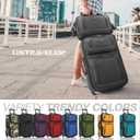 U.S. Traveler Rio Lightweight Softside Rolling Carry-on Suitcase, 2-Wheel Set, Black, 21"/14"