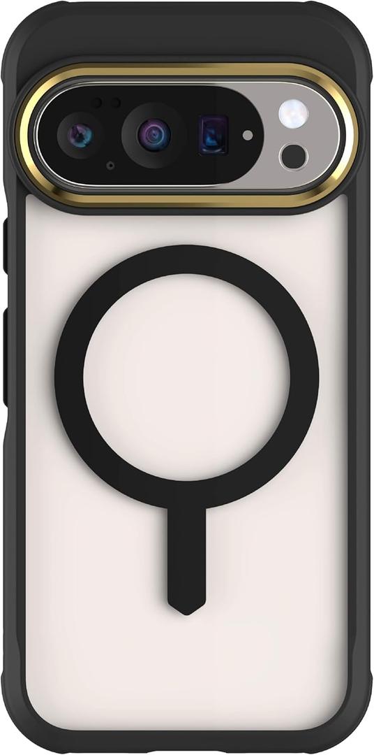 Ghostek Covert MagSafe Pixel 10 / Pixel 10 Pro Case Clear Magnetic - Compatible with Mag Safe, Shockproof Protective Phone Cover Designed for 2025 Google Pixel10 and Pixel10 Pro (6.3") (Black) (Black [Limited Edition])