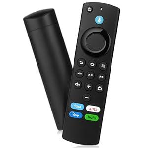 Replacement Remote Control fit for Fire AMZ Smart TV Cube, TV Stick/ Stick Lite/ 4K Max/ 4K, fit for Smart TVs (3rd Gen), and for Insignia/ Toshiba/ Pioneer Smart TVs