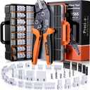 Preciva Crimping Tool Connector kit, 21 Types ST-PH 2.0mm, JST-XH 2.5mm & 2.54mm Dupont Connector Kit, AWG 28-16 Ratcheting Crimper Suit for Dupont, JST-XH, JST-PH, ATX, EPPCIE, SATA Series
