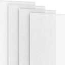 4-Panel Replacement Fabric for Sliding Panel Track Blinds 23" W x 96" L Fabric Only Pre-Attached Hook & Loop Fasteners Trimmable, No Bottom Rail Included, Light Filtering - White