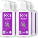 ECOS Hypoallergenic Hand Soap - All Natural pH-Balanced Handwash Soap with Vitamin E - Safe for Sensitive Skin - Lavender - 17 Oz Bottle (6 pack)