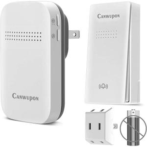 Wireless Doorbell - Self-Powered Door Bells No Battery Required for Home, Push Button Plug-through Waterproof Cordless Door Chime, up to 1300ft Range with 38 Ringtone, 120dB Extra Loud Doorbells