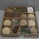 Sea Team 16-Pack Flocked Velvet Christmas Tree Ball Ornaments Set, Decorative Hanging Baubles, Shatterproof Plastic Decorations for Xmas Tree, Wreath, Garland, 80mm/3.15 Inches, Prairie Fall