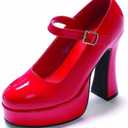 Ellie Shoes Women's 557-Eden Platform Sandal, Red, 6 M US