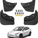 DORENA Tesla Model Y Mud Flaps Splash Guards 2020-2024 All Weather Protection No Drilling Required Original Car Upgraded Accessories Black