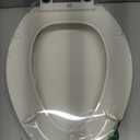KOHLER 4636-RL-96 Cachet ReadyLatch Elongated Toilet Seat Slow Close Soft Close, Toilet Seat Quiet Lid, Contoured Grip-Tight Bumpers Installation Hardware, Apartment Essentials, Biscuit