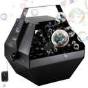 ATDAWN 1L High-Capacity Automatic Bubble Machine with 45ft Remote, Metal Blower for Wedding Party Birthday Indoor Outdoor Use