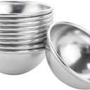 10 Pcs Hemisphere Cake Pan Anodized Aluminum Half Ball Cake Mould 3D Small Hemisphere Cake DIY Birthday Cake Pan Pudding Baking Mold Handmade Pastry Cupcake Mould