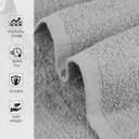 TOALLA_ Bath Towels_27x54_Pk 12_Light Grey Bath Towels (12-Pack, 27W X 54 L Inches) Light Grey Color- Cotton Towel for Gym, Bath, Spa, Shaving, Shampoo, for Daily use, Large