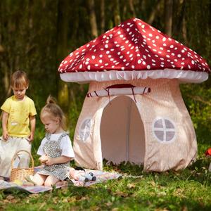Asweets Mushroom Tent Kids Playhouse Tent  Boys and Girls Play Fort with Exquisite Design for Imaginative Indoor/Outdoor Play Tent