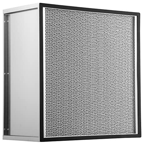 VEVOR Filter Replacement, 24'' x 24'' x 11.5'' Air Purifier, HEPA Pleated Air Scrubber, Air Filter Replacement with Galvanized Frame, 99.97% Standard Filter Compatible for HEPA Filter Novair 2000 VEVOR Filter Replacement, 24'' x 24'' x 11.5'' Air Purifier, HEPA Pleated Air Scrubber, Air Filter Replacement with Galvanized Frame, 99.97% Standard Filter Compatible for HEPA Filter Novair 2000