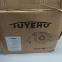 Tuyeho Retractable Garden Hose Reel 5/8" x 90 ft, Wall Mount Water Hose Reels with Automatic Slow Rewind System, Outdoor Hoses Reel with 2 Hose Nozzles for Garden Watering, Car Wash, Pet Shower