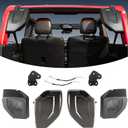 Rear Speaker Pods Compatible with 4-Door Bronco 2021 2022 2023 2024 2025 Interior Accessories 6.5-Inch for Ford Bronco 4 Door Pod Speaker Enclosure (NOT for Sport and Raptor)