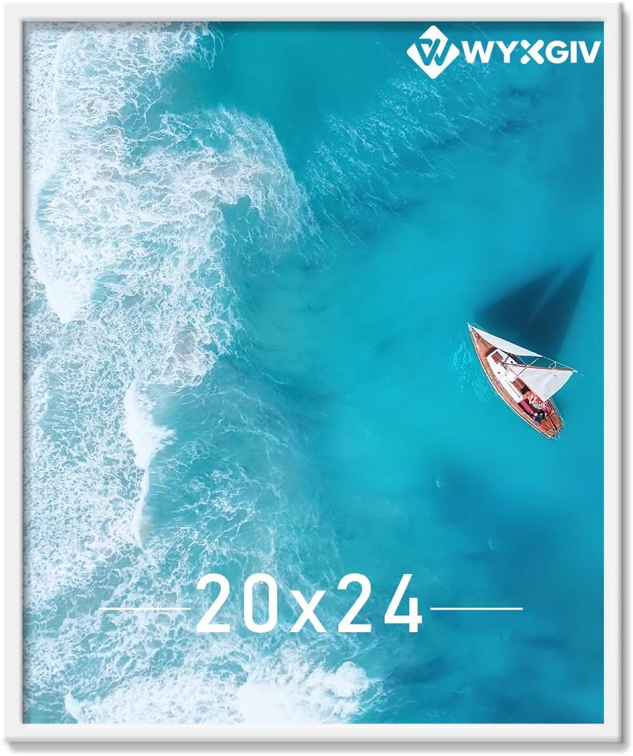 White 20x24 Picture Frame Lightweight yet Durable Frame Wall Hanging