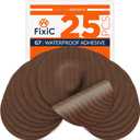 Fixic G7 Over Patches - 25 Pack - Premium Adhesive Patches Compatible with Dexcom G7 & Stelo CGMs - Waterproof Adhesive - Pre-Cut Back Paper - Long Fixation for Your Sensor! (Upgraded, Coffee)